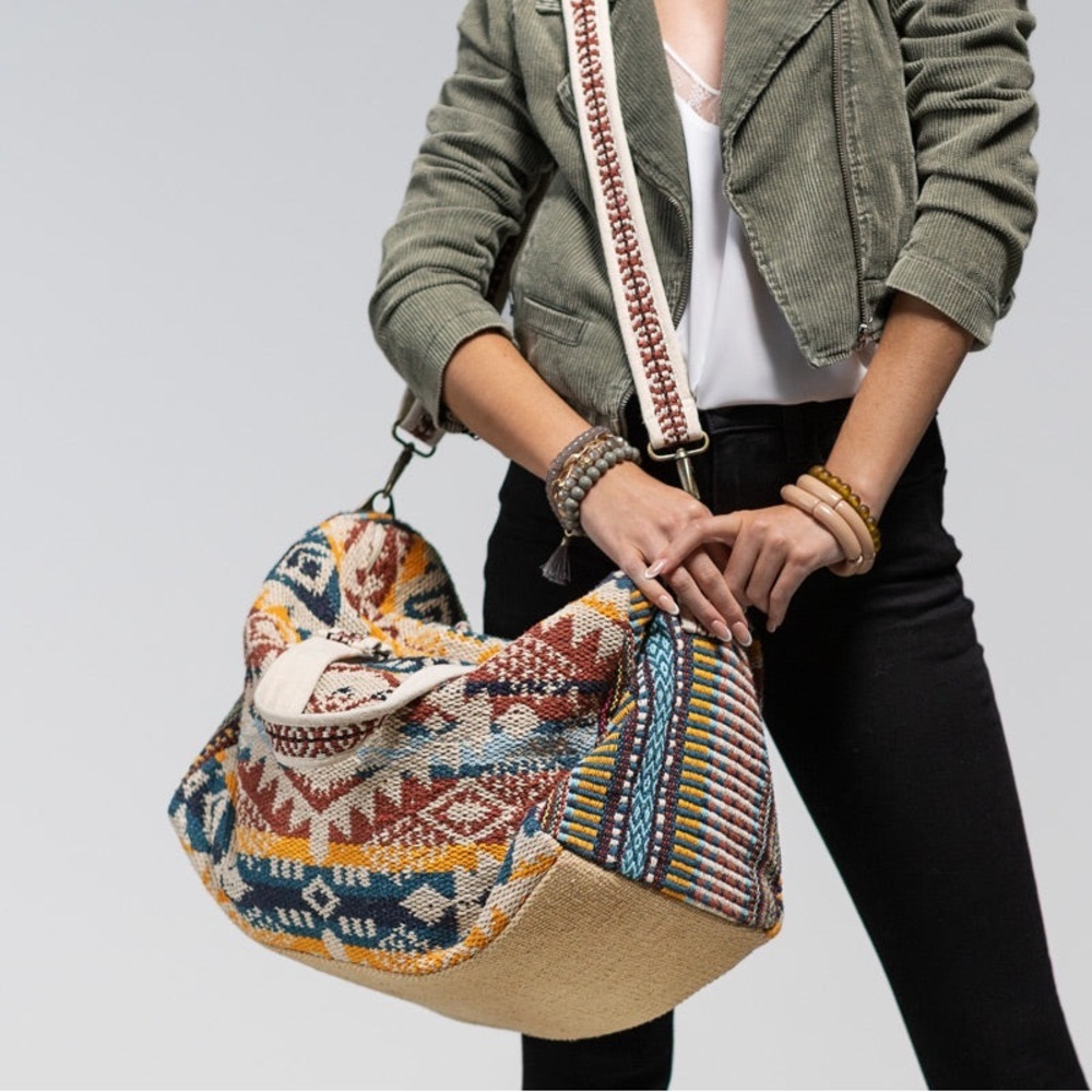 Handmade Boho Southwestern Ethnic Motif Destiny Bag NWT - Picture 2 of 10